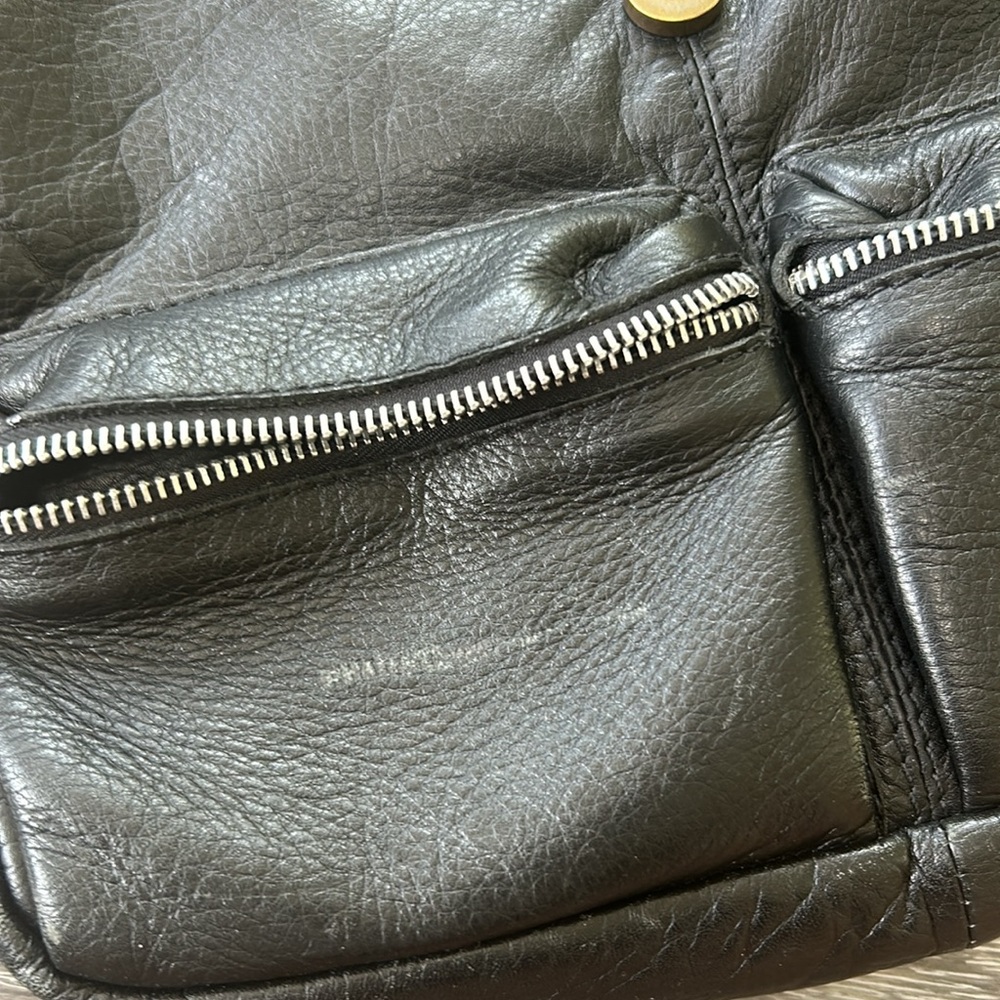 Black bag /murse. 100% leather. Made in Ecuador. - Picture 5 of 11